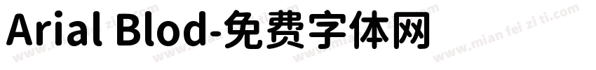 Arial Blod字体转换